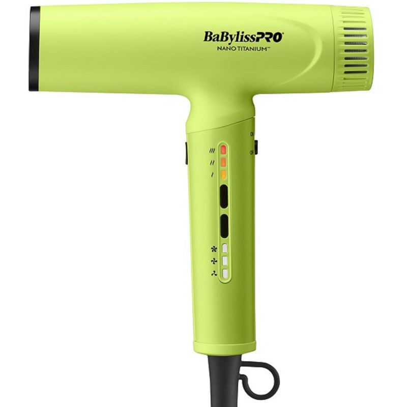 BaByliss Pro LIMITED EDITION Nano Titanium Professional Nano Light Ionic Dryer Neon Yellow BNTC9200NY