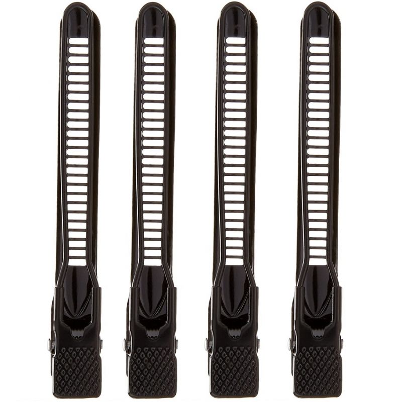 Diane gator clips, 4-1/2, black, 6 pack, D83C