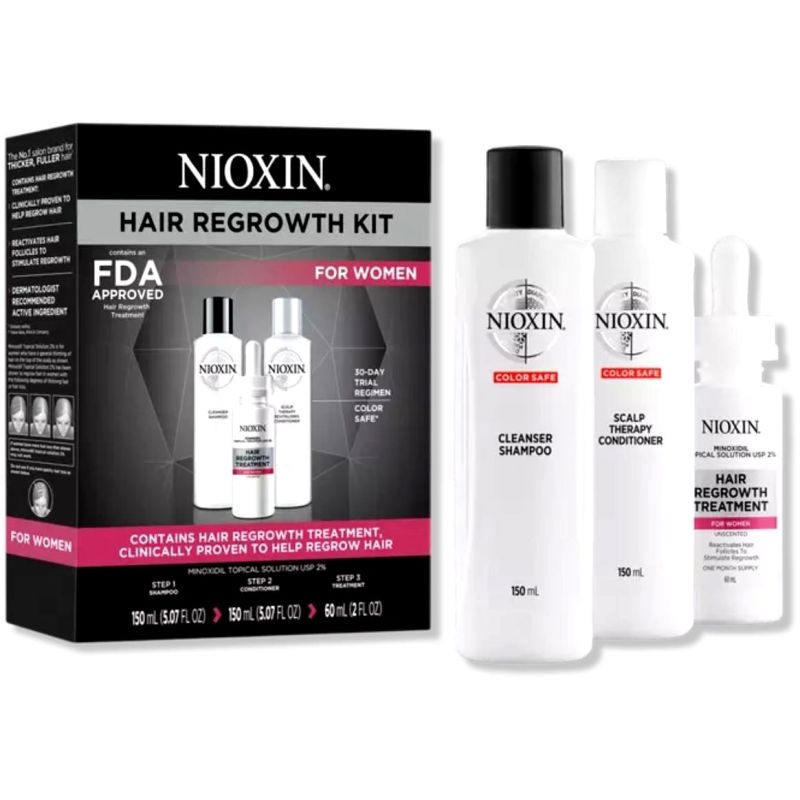 Nioxin Hair Regrowth [Shampoo, For & Conditioner Treatment] Women Kit