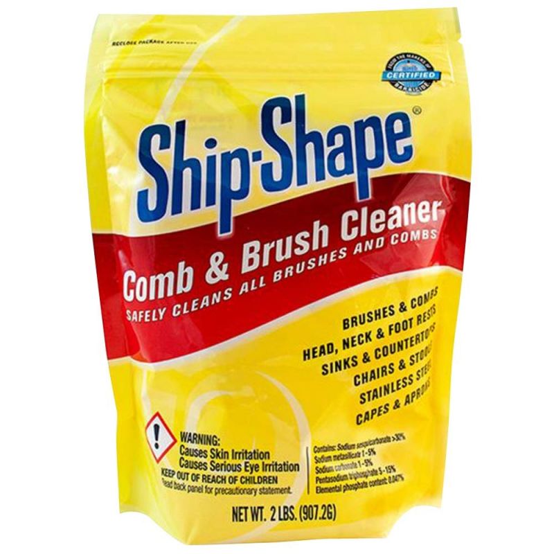 BARBICIDE SHIP- SHAPE COMB & BRUSH CLEANER 2 LB For Sinks, Chairs, SS, &  Capes