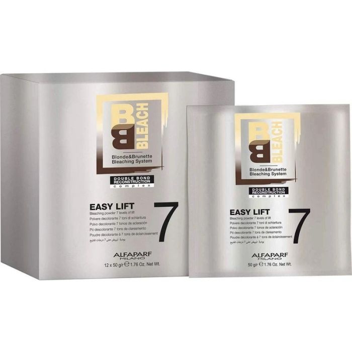 Alfaparf BB Bleach Easy lift Powder 7 Levels Packet 1.76 oz [12 Pack]