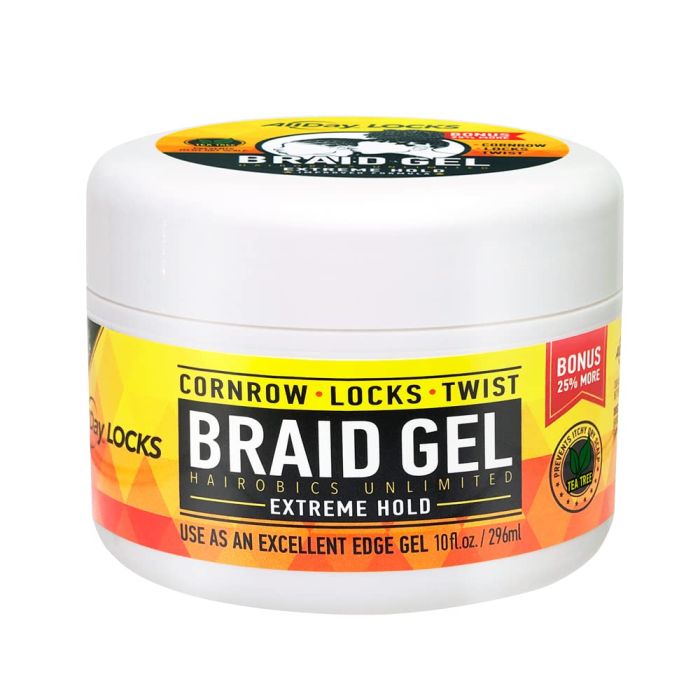 AllDay LOCKS Braid Gel 10 oz