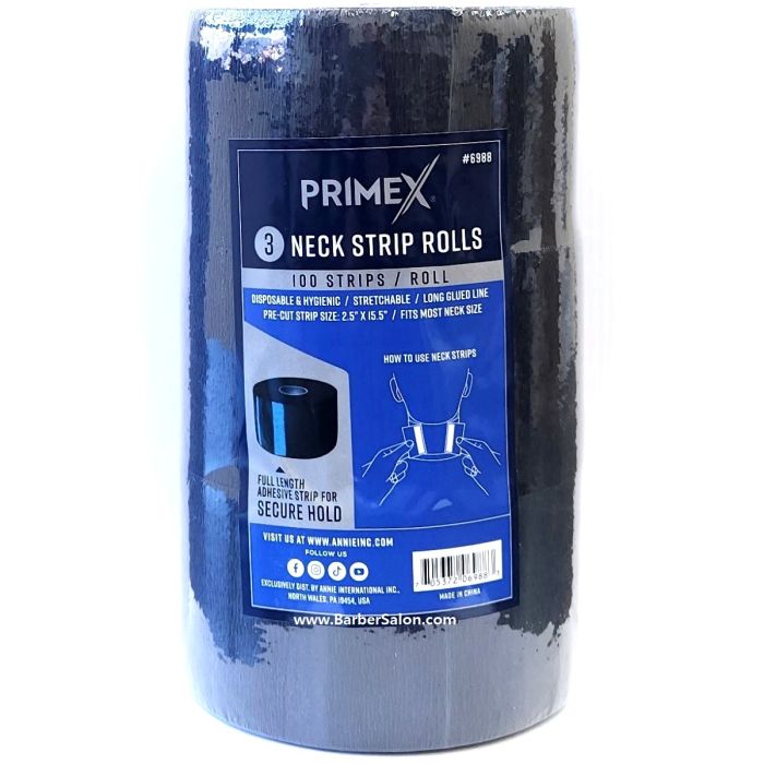 Annie PrimeX Neck Strip Paper Rolls [White] - 300 Strips #6987