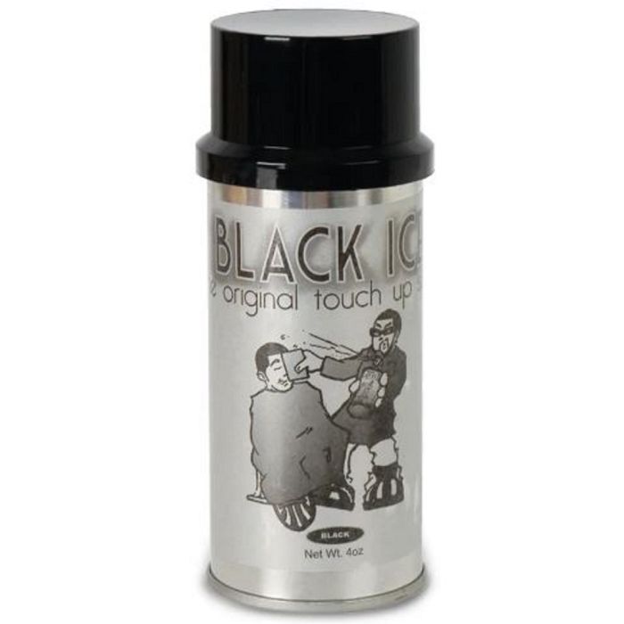 Black Ice Touch Up Hair Color Spray - Black 4 oz #BIC66226