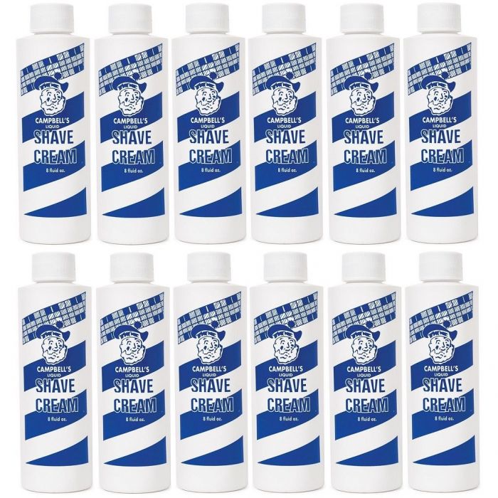 Stephan Campbell's Liquid Shave Cream 8 oz - 12 Pack