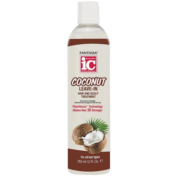 Fantasia IC Coconut Leave-In Hair and Scalp Treatment 12 oz