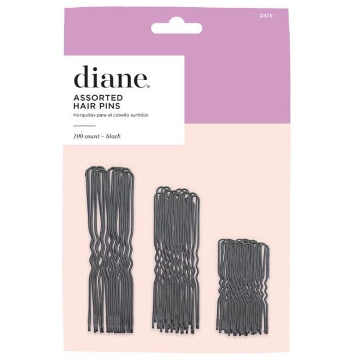 Diane Assorted Hair Pins Black - 100 Count #D475
