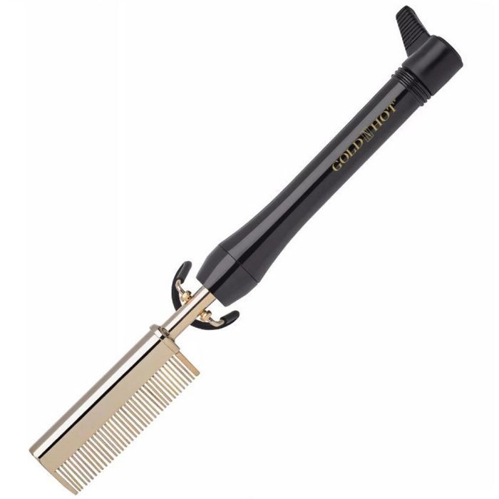 Gold 'N Hot Professional 24K Gold Pressing and Styling Comb #GH299