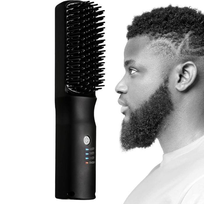 Caliber 3 in 1 Acog Beard Straightener Brush  