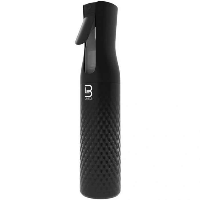 L3VEL3 Beveled Spray Bottle - Black 10.14 oz