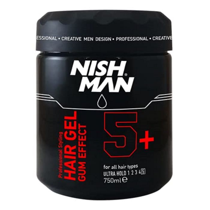 Nishman Hair Gel Gum Effect - Ultra Hold [5+] 25.36 oz