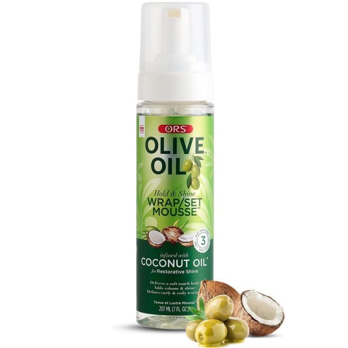 ORS Olive Oil Hold & Shine Wrap / Set Mousse 7 oz