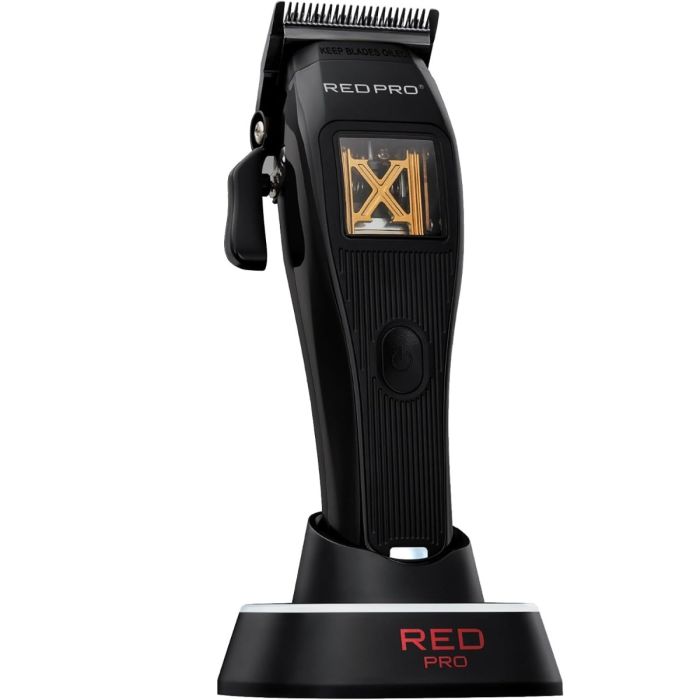 Red Pro X-King Vector Motor Cordless Clipper - Black #VCL02