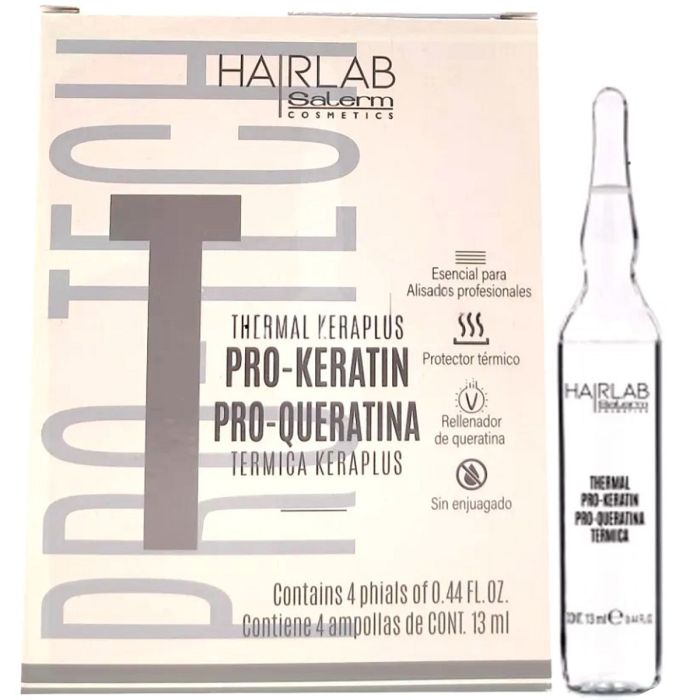 Salerm Hair Lab Thermal Keraplus Pro-Keratin Amples 0.44 oz - 4 Vials #1392