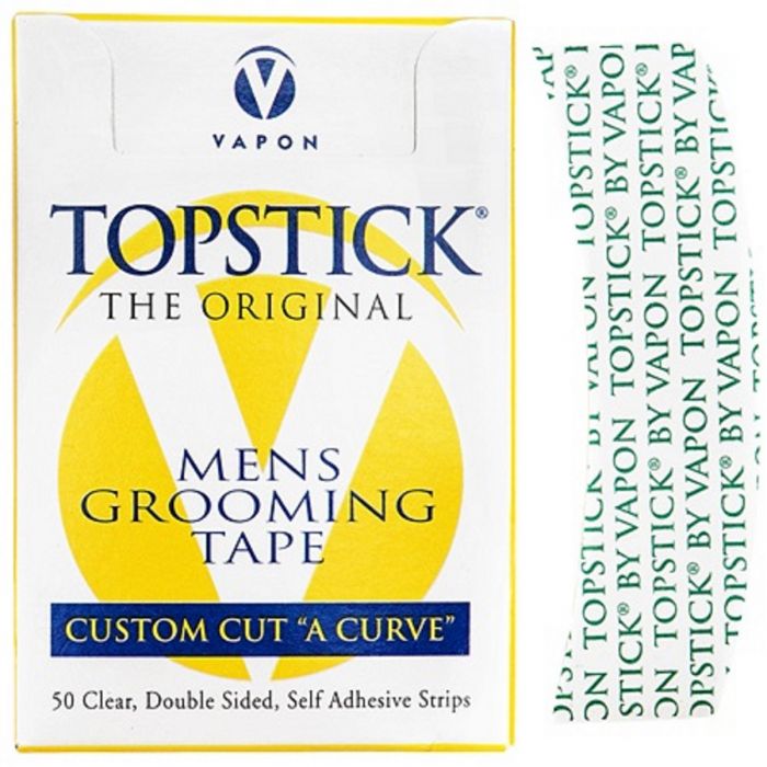 Vapon Topstick Mens Grooming Tape [Custom Cut "A Curve"] - 50 Strips