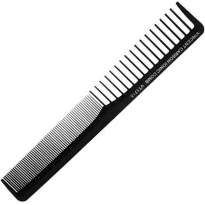 Vincent Carbon All Purpose Comb 7-1/4" #VT1715