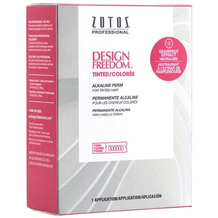 Zotos Design Freedom Tinted Alkaline Perm for Tinted Hair (Firm) - 1 Application