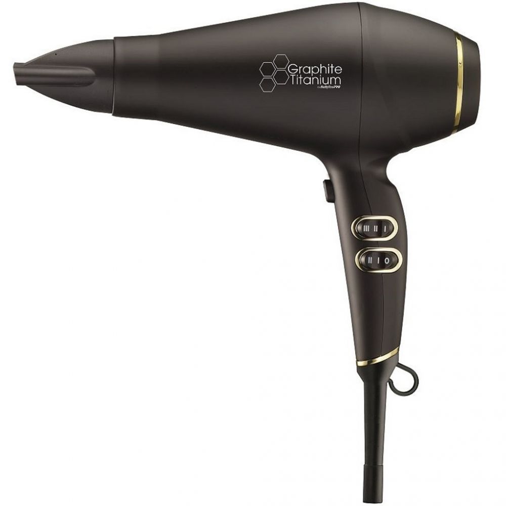 BaByliss Pro Graphite Titanium Ionic Hair Dryer 1875 Watts #BGT6395NUC