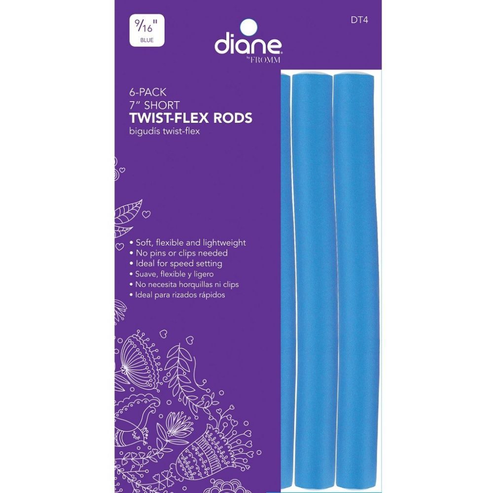 Diane Twist Flex Rods Blue 7 X 9 16 6 Pack Dt4