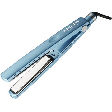 BaByliss Pro LIMITED EDITON Nano Titanium Ultra-Thin Flat Iron Black & Blue - 1" #BNTMB4072TUC (Dual Voltage)