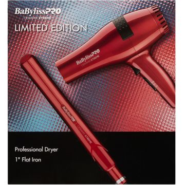 BaByliss Pro LIMITED EDITION Ceramix Xtreme 2000-Watt Dryer & 1" Flat Iron Combo #CEPP1N-24