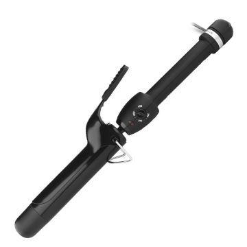 Stylecraft Black Gold Ceramic Stay-Temp Professional Curling Iron - 1-1/4" #SCSC125B