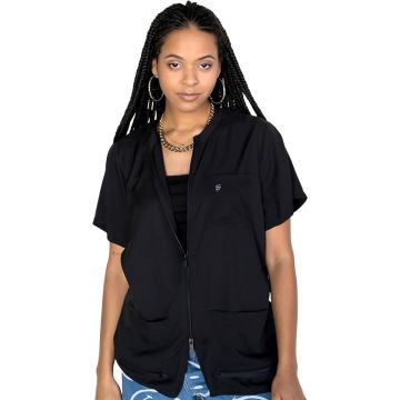 Barber Strong The WOMEN'S Barber Jacket - Black [XS-3XL] #BSWBJ-BLK