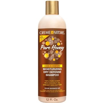 Creme of Nature Pure Honey Moisturizing Dry Defense Shampoo 12 oz