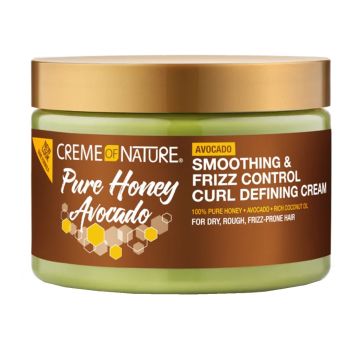 Creme of Nature Pure Honey Hair Food Smoothing & Frizz Control Curl Defining Cream 11.5 oz