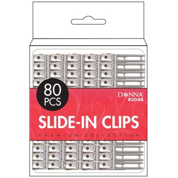 Diane Slide In Clips 1-3/4" Silver - 80 Pack #D19