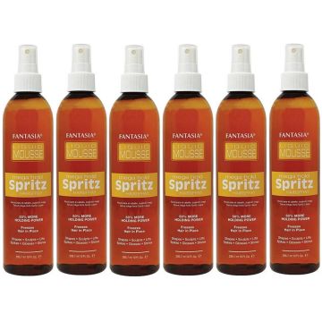 Fantasia Liquid Mousse Spritz - Mega Hold 10 oz [6 Pack]