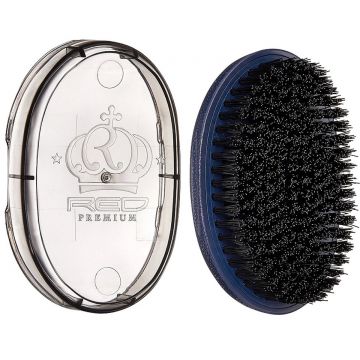Club Hair Brush, Wave Hair Brush, Curved Oval Palm Brush Boar Bristles Brush  1