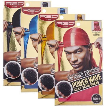  Red by Kiss Bow Wow X Power Wave Checker Silky Durag