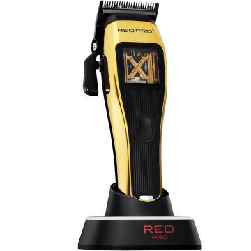 Red Pro X-King Vector Motor Cordless Clipper - Gold #VCL01