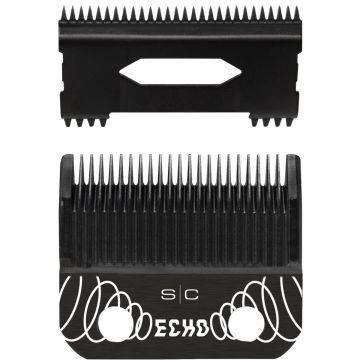 Stylecraft Replacement Diamond Cut Fixed Black Diamond DLC Hair Trimmer Blade with The One Cutter Set #SC541B