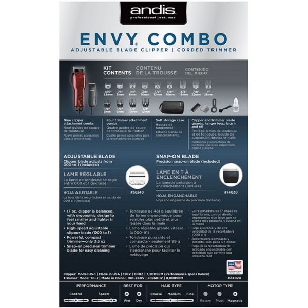 Andis Envy Combi store Clipper/Trimmer