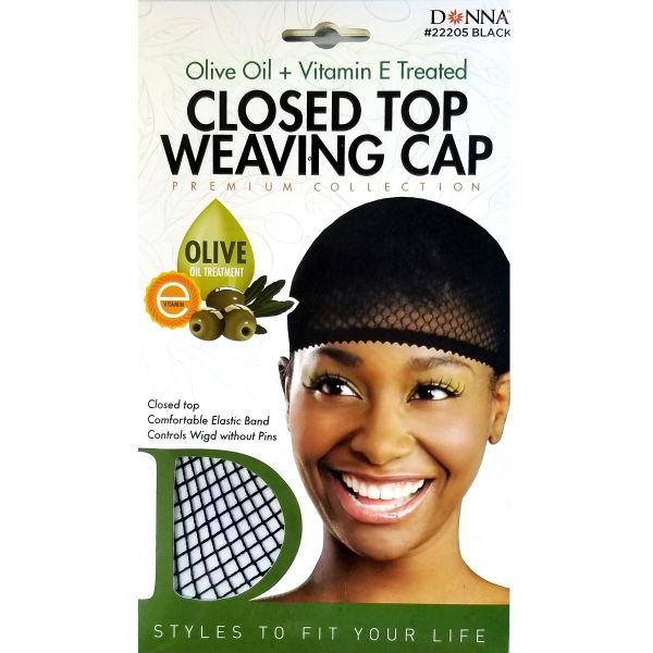 Donna's Premium Adjustable Multi Use Weaving Cap (Black)