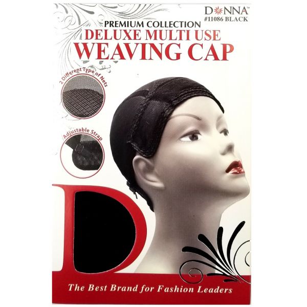 Donna Premium Collection Deluxe Multi Use Weaving Cap - Black