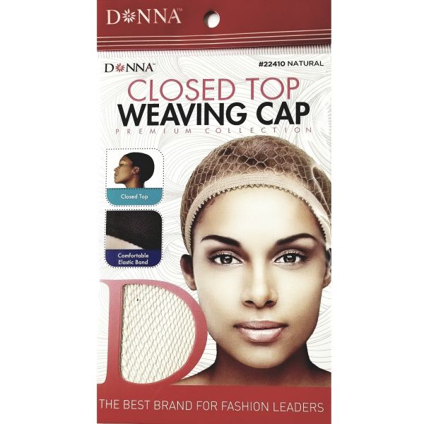 Donna Premium Collection Closed Top Weaving Cap - Natural
