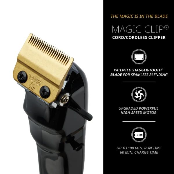 Wahl Cordless Magic Clip Gold & on sale Black